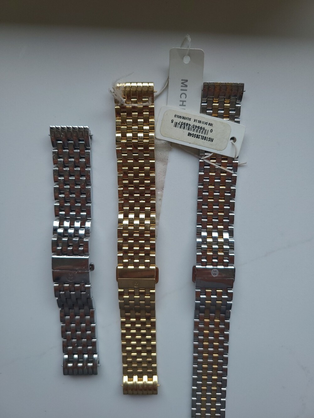 Michele Band Gold, Two Tone And Silver For Madison And DECO II Models Only